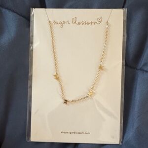 Gold MAMA Letter Charm Necklace - Gold
